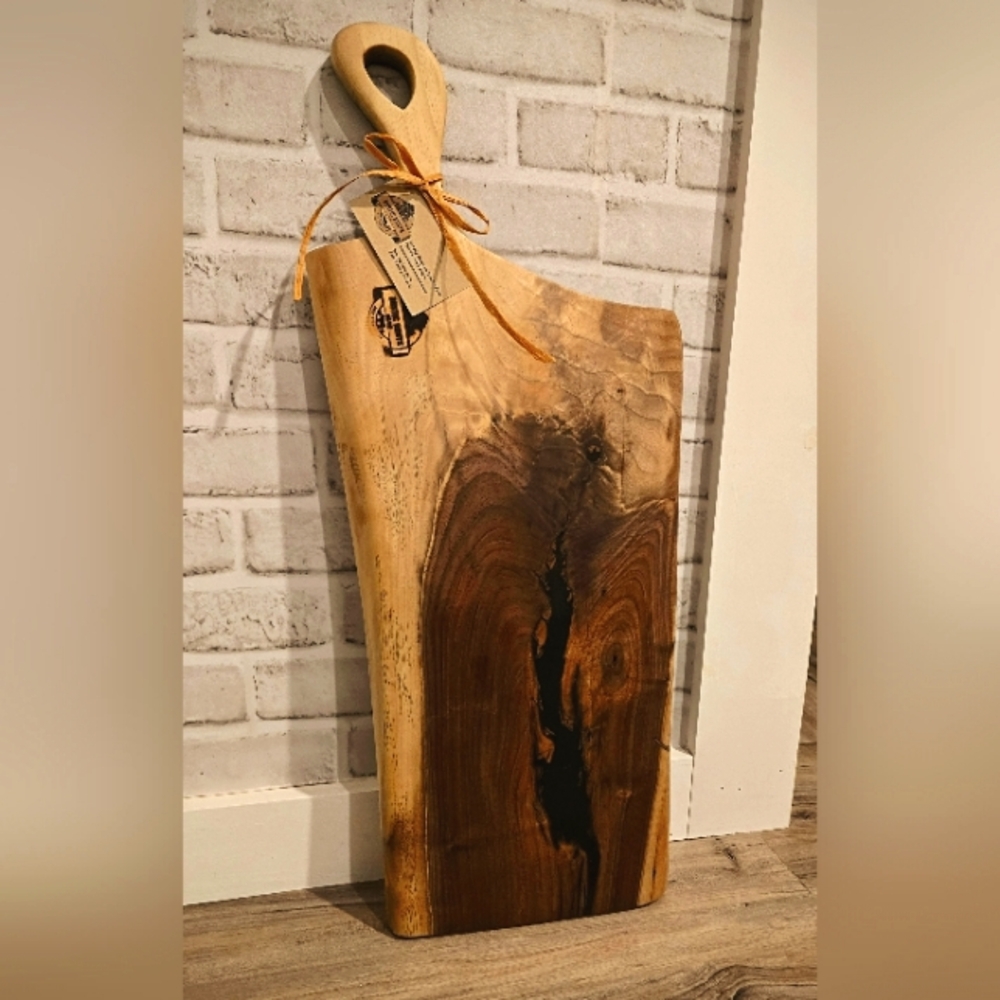 Handcrafted dark walnut Charcuterie Board